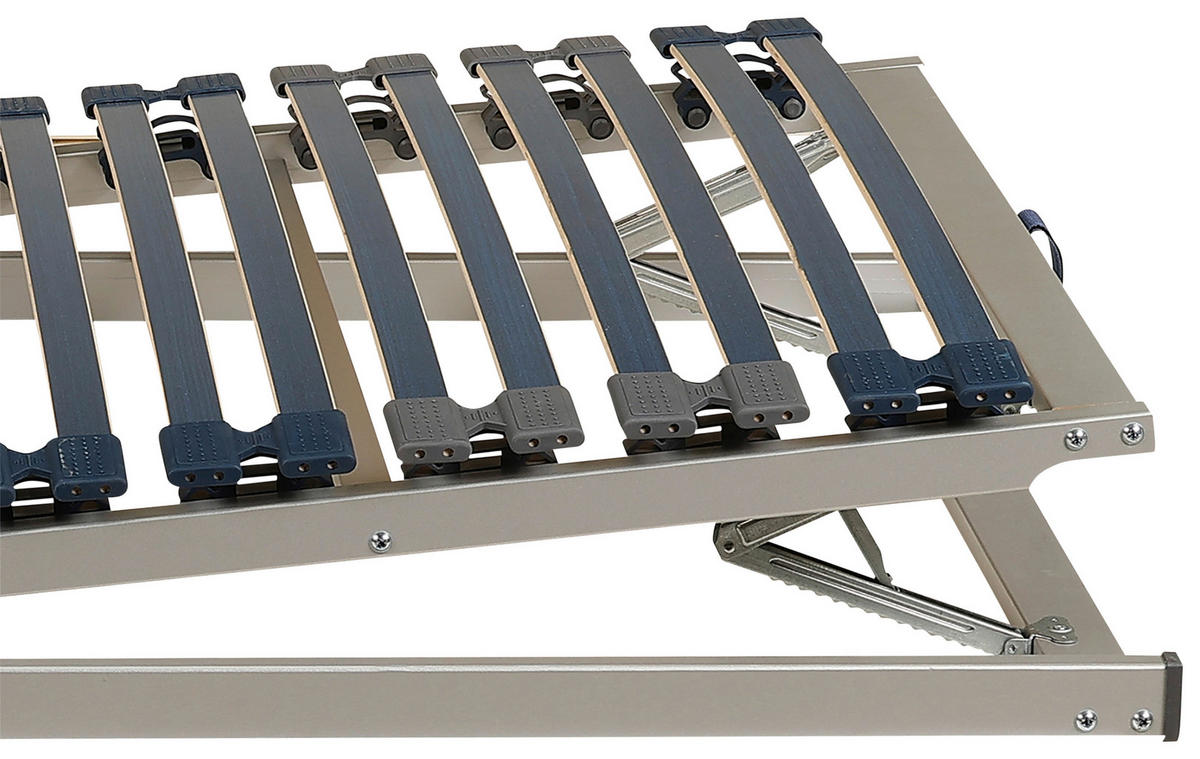 LATTENROST 140/200 cm  - Blau/Wengefarben, Basics, Holz/Kunststoff (140/200cm) - Novel