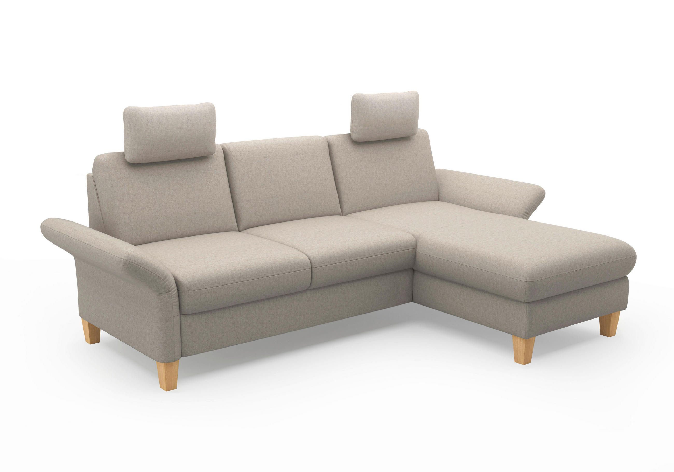 KOPFSTÜTZE - Taupe, KONVENTIONELL, Textil (50/25/12cm) - Sit & More