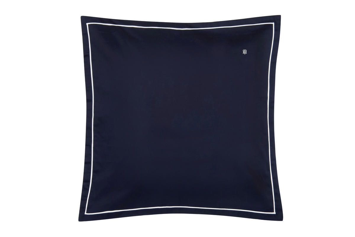 BETTWÄSCHE TH PLAIN Satin 155/220 cm  - Dunkelblau, Basics, Textil (155/220cm) - Tommy Hilfiger