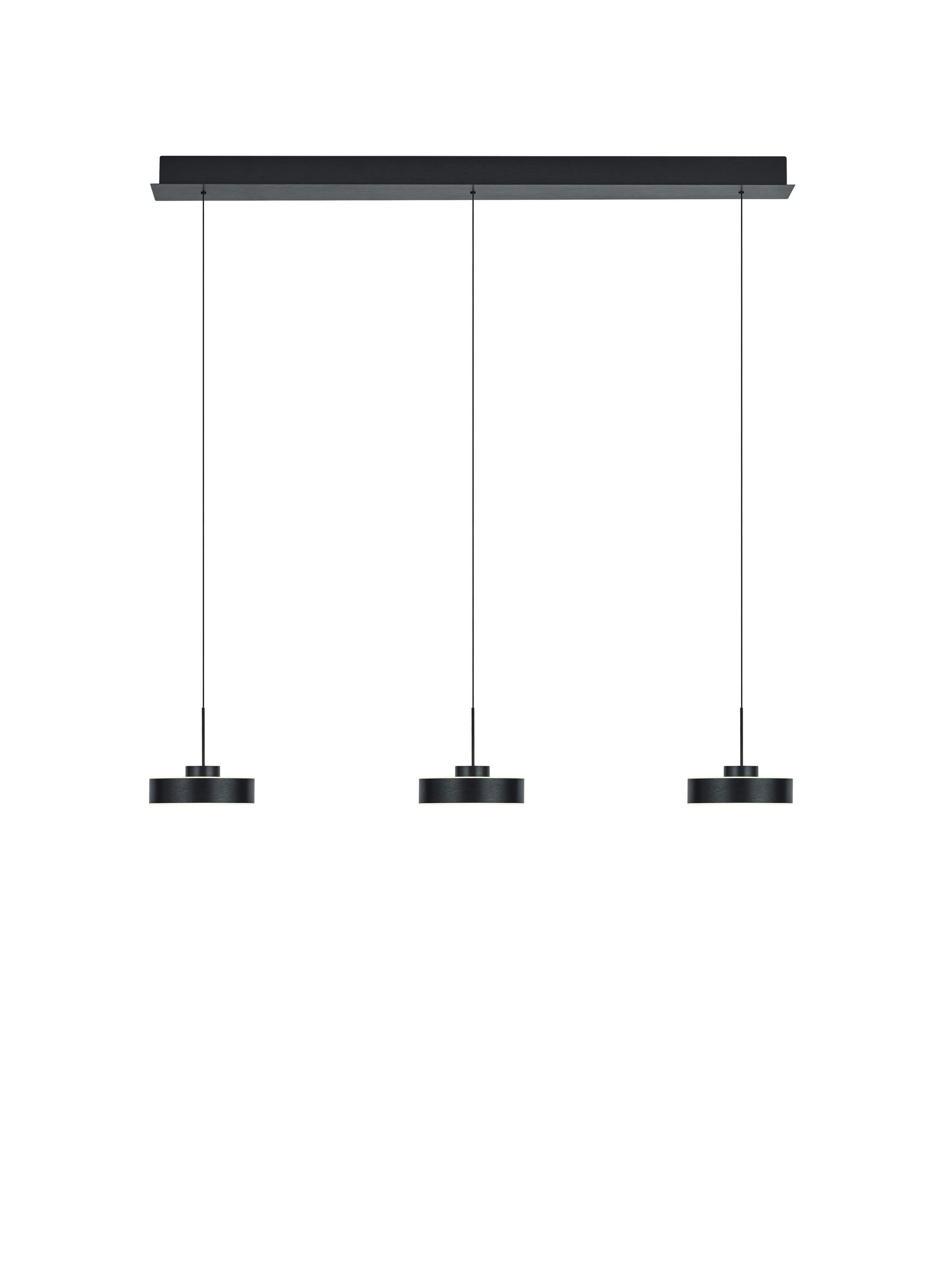 LED-HÄNGELEUCHTE 112/18/30-200 cm  - Anthrazit, Design, Metall (112/18/30-200cm) - Hell
