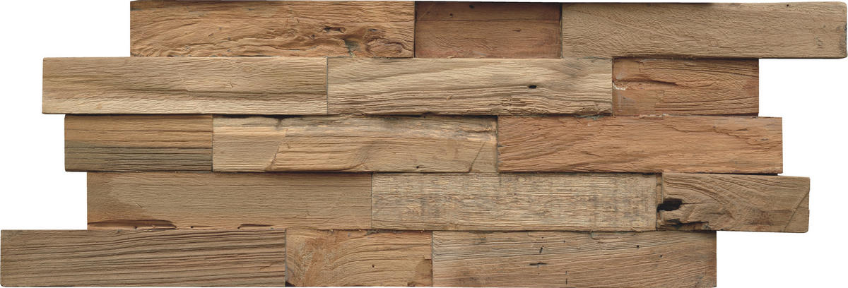 WANDVERKLEIDUNG - Braun, Basics, Holz (50/20/2cm)