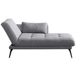 RÉCAMIERE in Grau  - Schwarz/Grau, KONVENTIONELL, Textil/Metall (200/85/106cm) - Novel