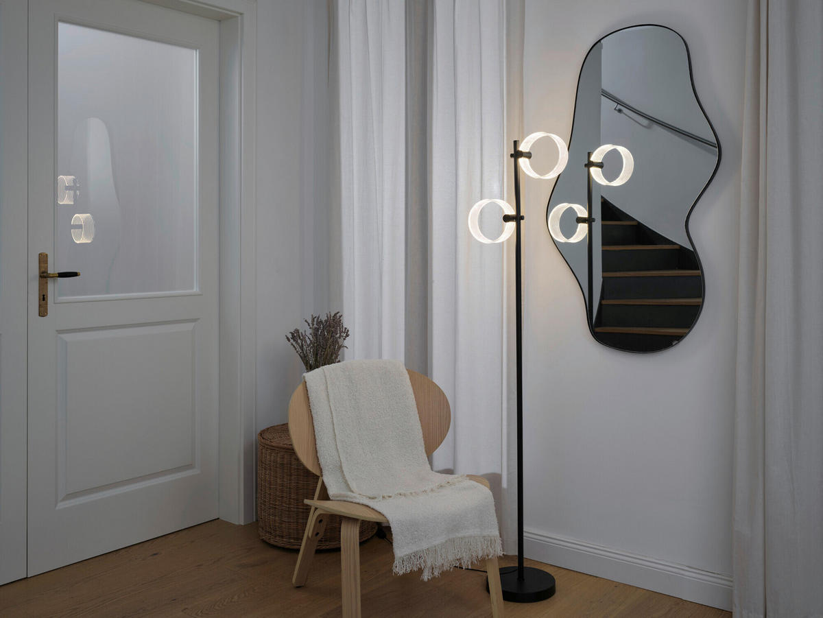 LED-STEHLEUCHTE 34/23/152,5 cm    - Schwarz, Design, Kunststoff (34/23/152,5cm) - Osram
