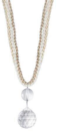 Cordon Prindere Draperii  - crem, Basics, textil (65cm)