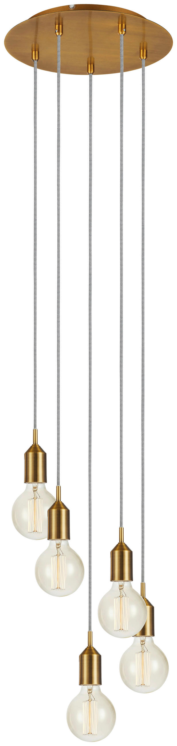 HÄNGELEUCHTE Bronx 32/166 cm   - Messingfarben, Basics, Metall (32/166cm) - Markslöjd