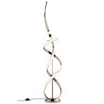 LED-STEHLEUCHTE 25/137 cm    - Chromfarben/Weiß, Design, Kunststoff/Metall (25/137cm) - Dieter Knoll