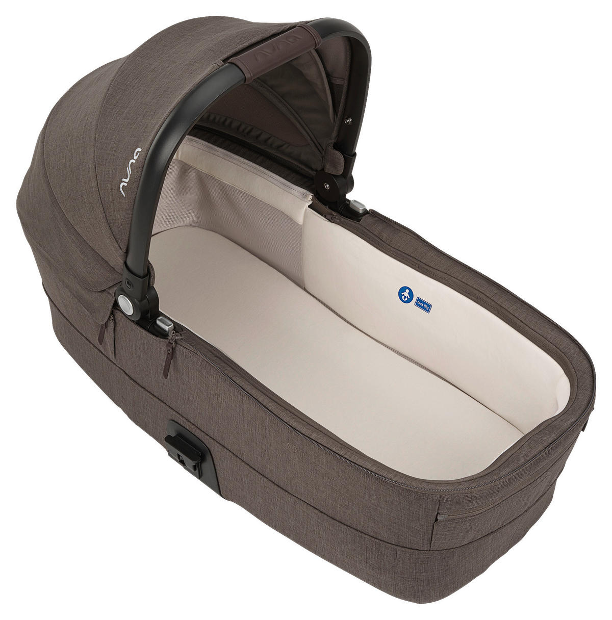 LIEGEWANNE Mixx Next  - Graubraun/Grauweiß, Basics, Kunststoff (43/63/90cm) - Nuna