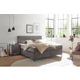 BOXSPRINGBETT 180/200 cm  in Sandfarben  - Sandfarben/Schwarz, Design, Holzwerkstoff/Kunststoff (180/200cm) - Xora