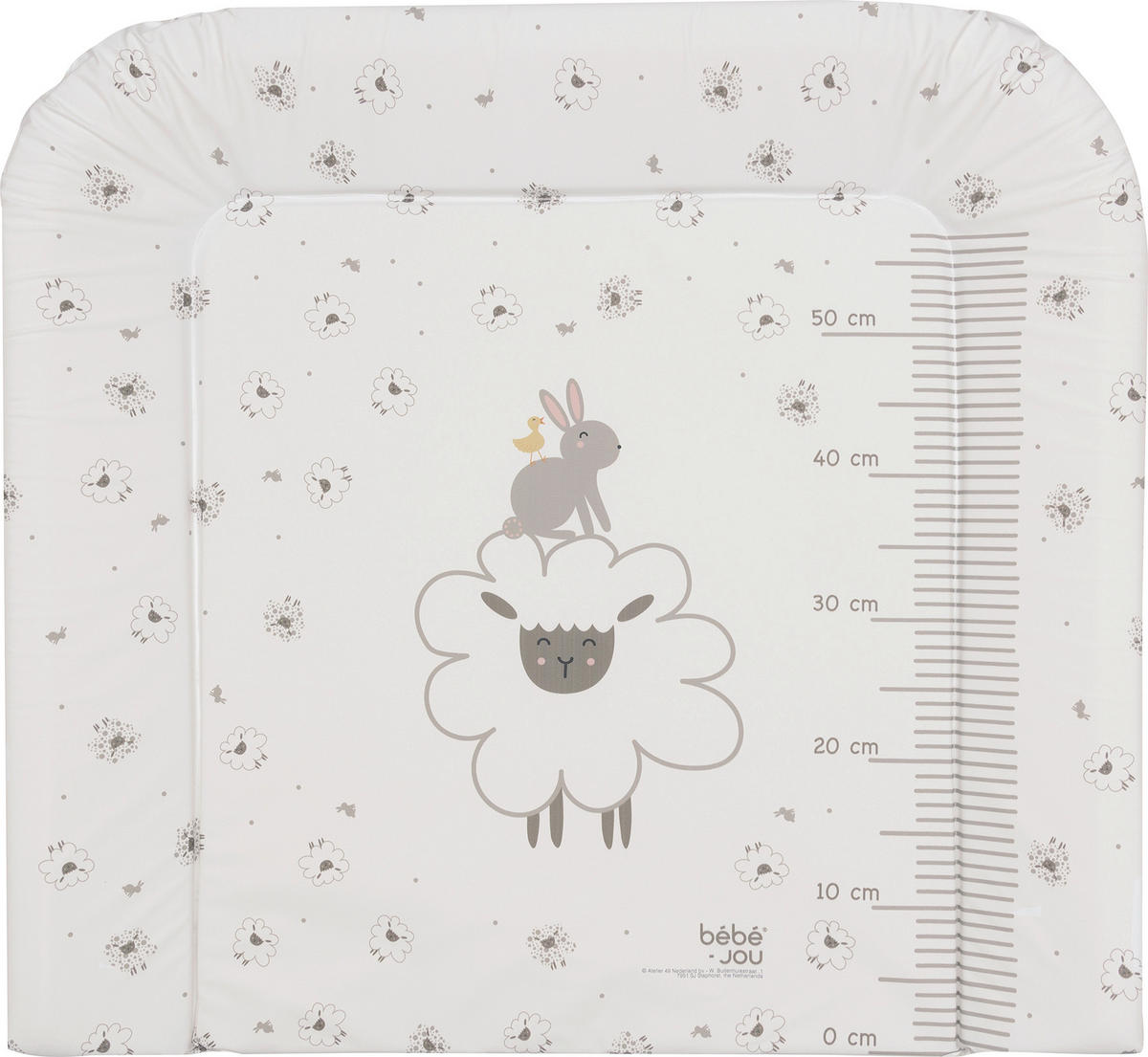 WICKELAUFLAGE - Weiß, Basics, Kunststoff (74/77/6,5cm) - Bebe Jou