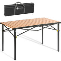 CAMPINGTISCH - Anthrazit/Birnbaumfarben, Basics, Metall (118/70/70cm) - Modante