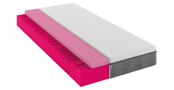 KALTSCHAUMMATRATZE 120/200 cm Höhe ca. 23 cm  - Weiß, Basics, Textil (120/200cm) - Novel