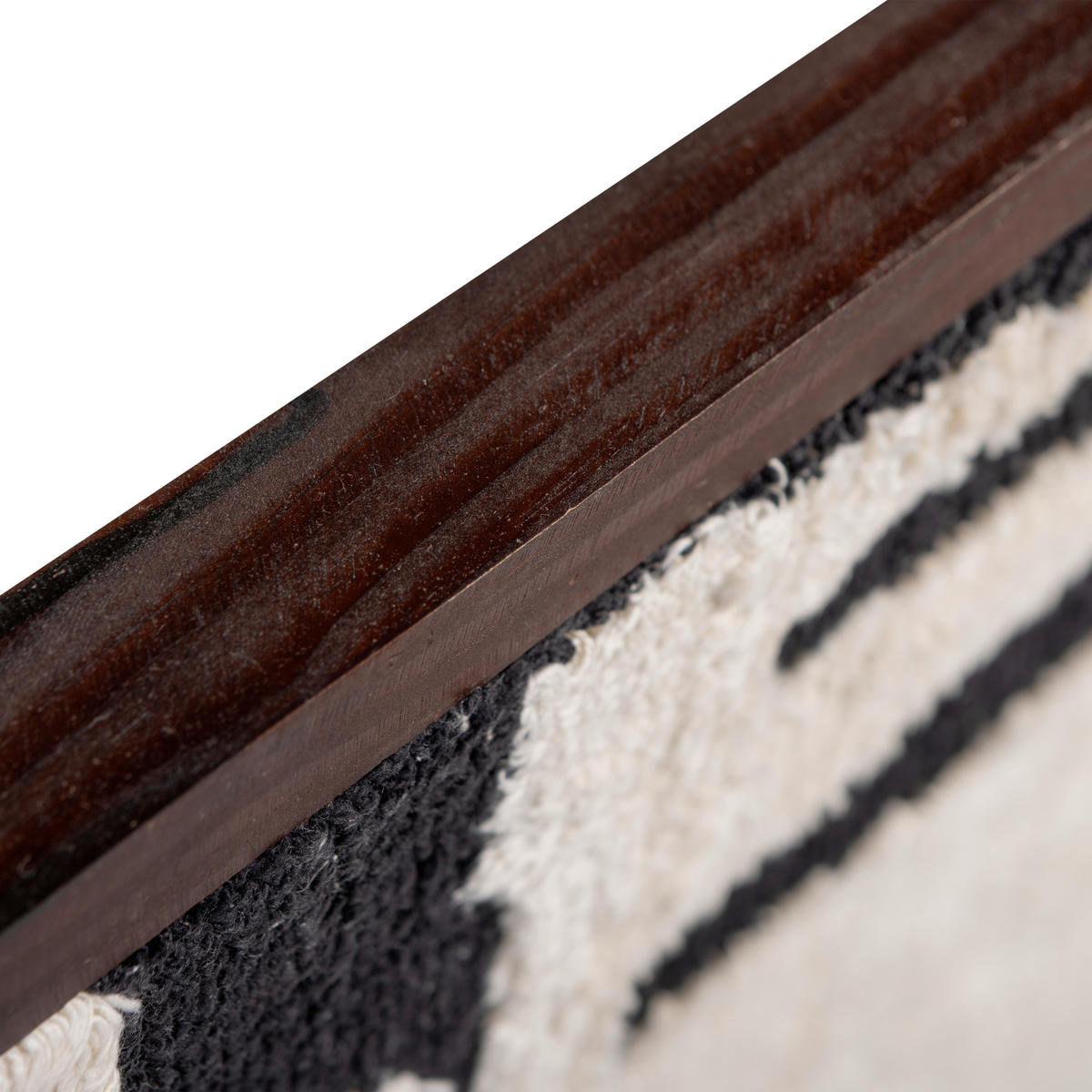 BILD Abstraktes  - Schwarz/Weiß, Basics, Holz/Textil (60/90/10cm) - Livetastic