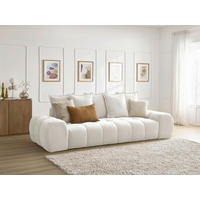 3-SITZER-SOFA EVEREST Struktur Weiß  - Schwarz/Weiß, MODERN, Kunststoff/Textil (278/90/115cm)