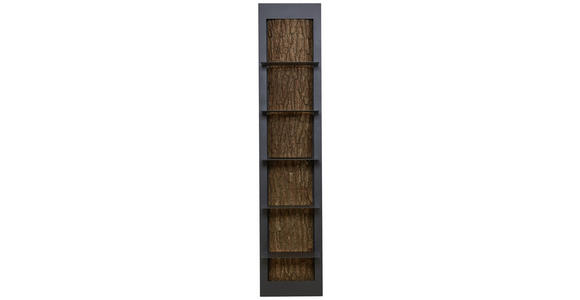 REGAL 38,5/181/29 cm Anthrazit, Eichefarben - Eichefarben/Anthrazit, Natur, Holz/Metall (38,5/181/29cm) - Valnatura
