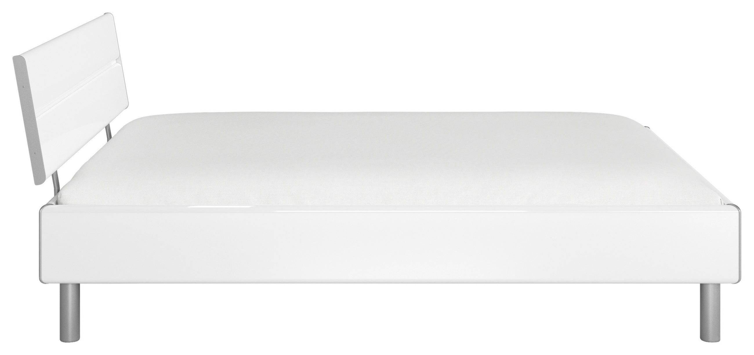 Thumbnail - Carryhome Bett, Weiß Hochglanz, Metall, 140x200 cm, Blauer Engel, Goldenes M, Made in Germany, in verschiedenen Größen e...