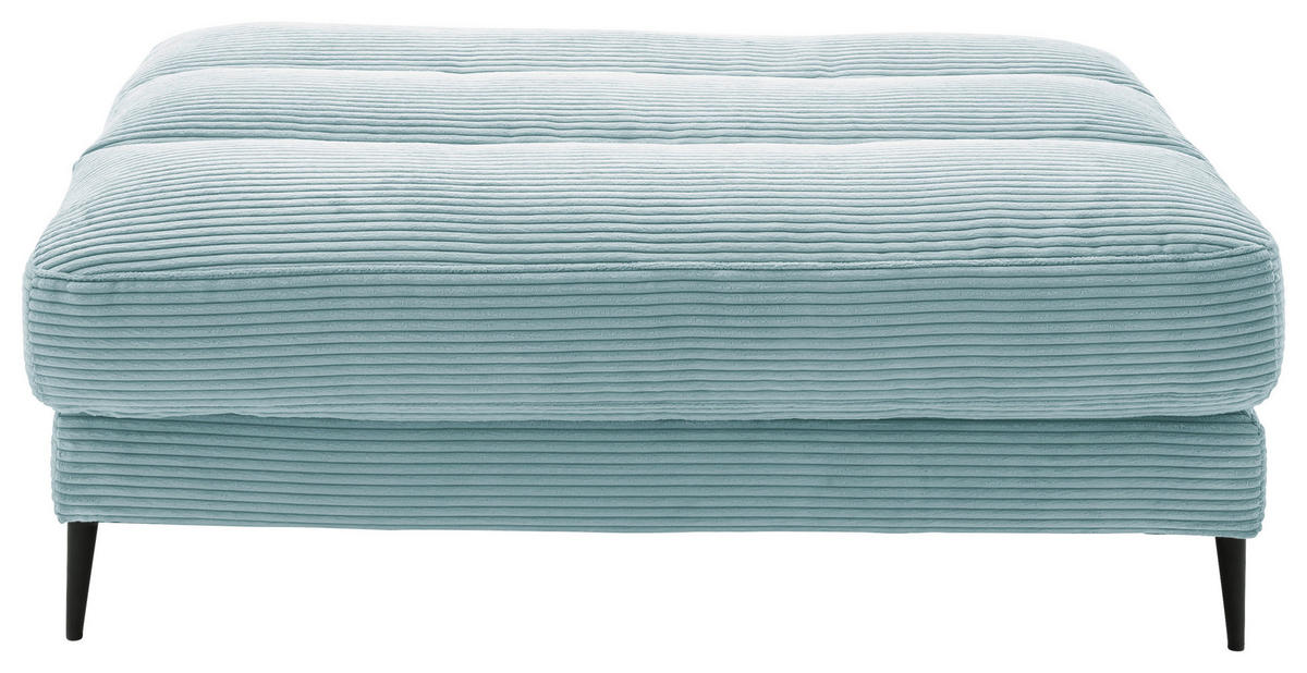 KLOP BREZ NASLONA, tekstil svetlo modra  - svetlo modra/črna, Design, kovina/tekstil (90/83/125cm) - Pure Home Lifestyle