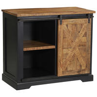 SIDEBOARD 100/85/45 cm  - Schwarz/Naturfarben, LIFESTYLE, Holz/Holzwerkstoff (100/85/45cm) - MID.YOU