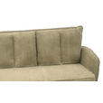 SITZBANK 180/93/67 cm Cord Olivgrün  - Schwarz/Olivgrün, Design, Textil/Metall (180/93/67cm) - Novel
