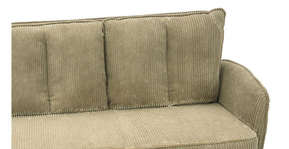 SITZBANK 180/93/67 cm Cord Olivgrün  - Schwarz/Olivgrün, Design, Textil/Metall (180/93/67cm) - Novel