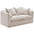 ZWEISITZER-SOFA Webstoff Beige - Beige/Schwarz, Design, Kunststoff/Textil (180/80-95/92cm) - Ambia Home