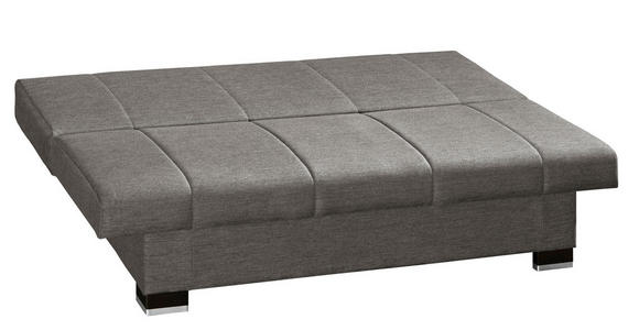 SCHLAFSOFA Grau - Wengefarben/Alufarben, KONVENTIONELL, Holz/Textil (200/80/94cm) - Novel