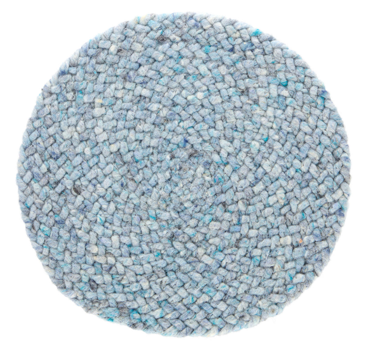 HANDWEBTEPPICH 35 cm Blau, Gelb, Türkis, Hellgrau, Beige, Koralle  - Türkis/Blau, KONVENTIONELL, Textil (35cm) - Linea Natura