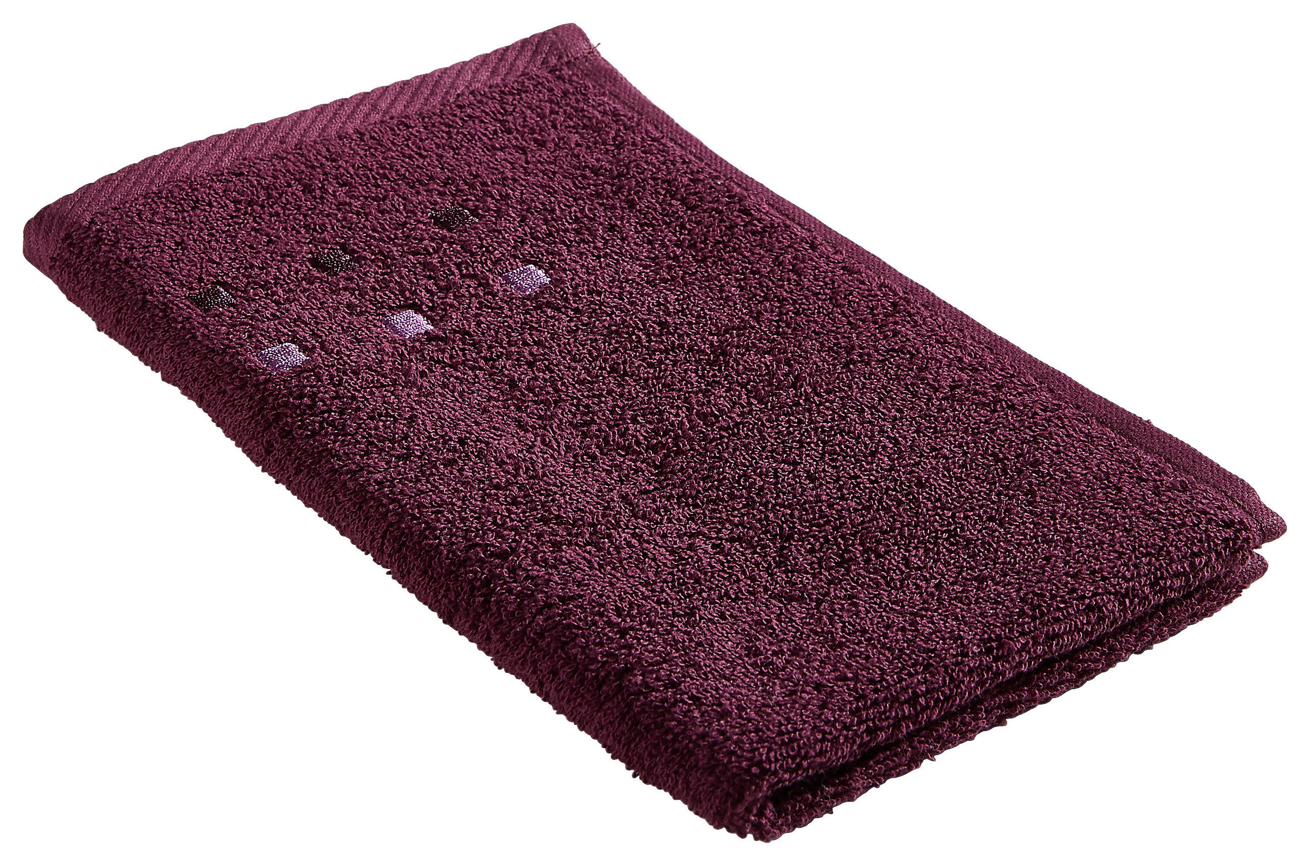 Gästetuch 4er-Set Quattro - Pflaume, Basics, Textil (30/50cm) - Esposa