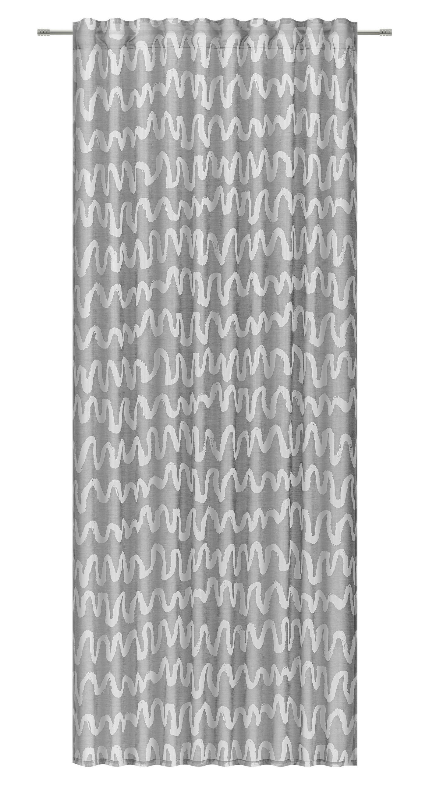 FERTIGVORHANG  halbtransparent  140/245 cm   - Grau, Design, Textil (140/245cm) - Esposa