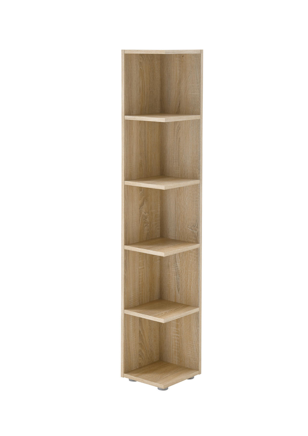 ECKREGAL - Grau/Sonoma Eiche, Basics, Holzwerkstoff/Kunststoff (24/142/26cm) - MID.YOU