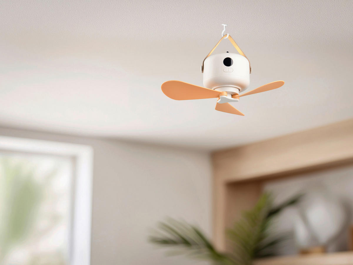 DECKENVENTILATOR - Braun/Weiß, Design, Kunststoff (27/9cm)