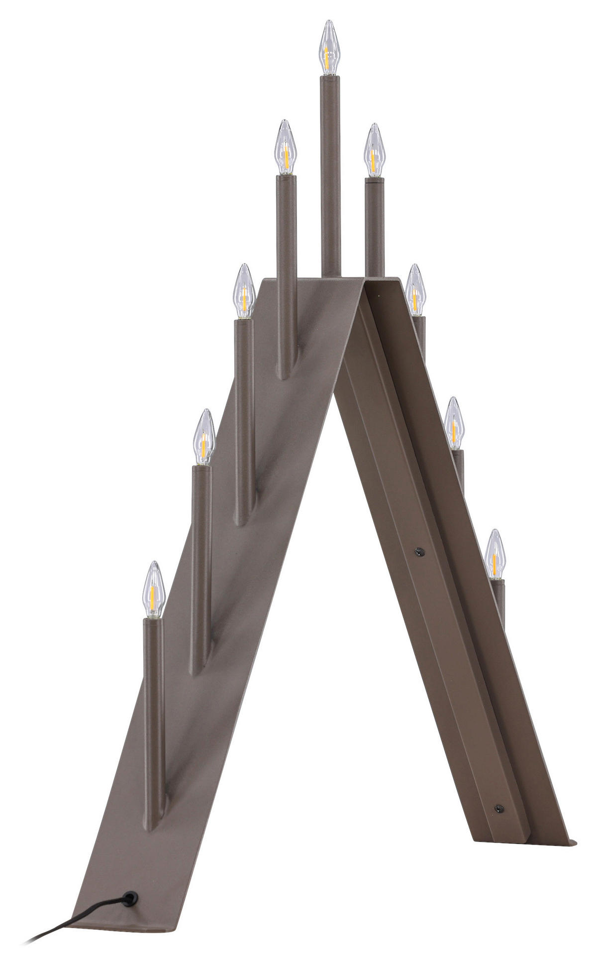 WEIHNACHTSPYRAMIDE  - Braun, Basics, Metall (64/64/9cm) - P & B