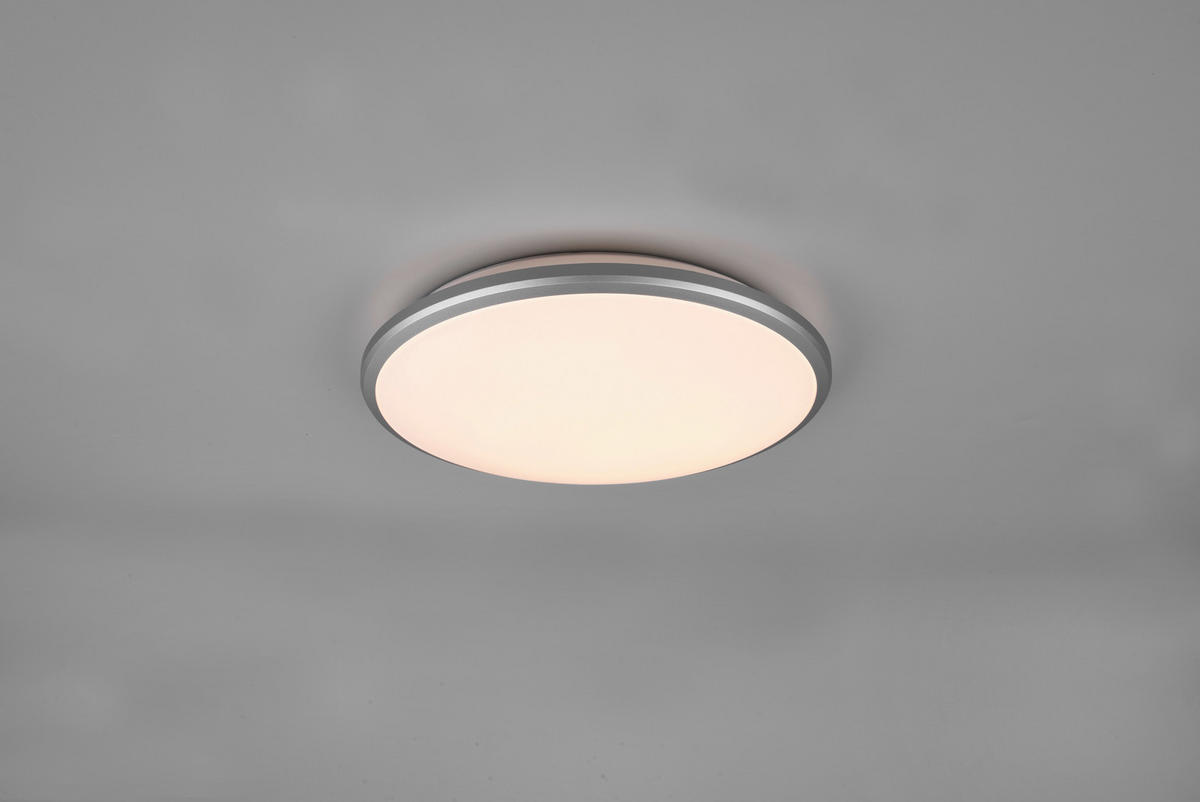 LED-DECKENLEUCHTE  34,7/6,5 cm    - Titanfarben, Basics, Kunststoff (34,7/6,5cm)
