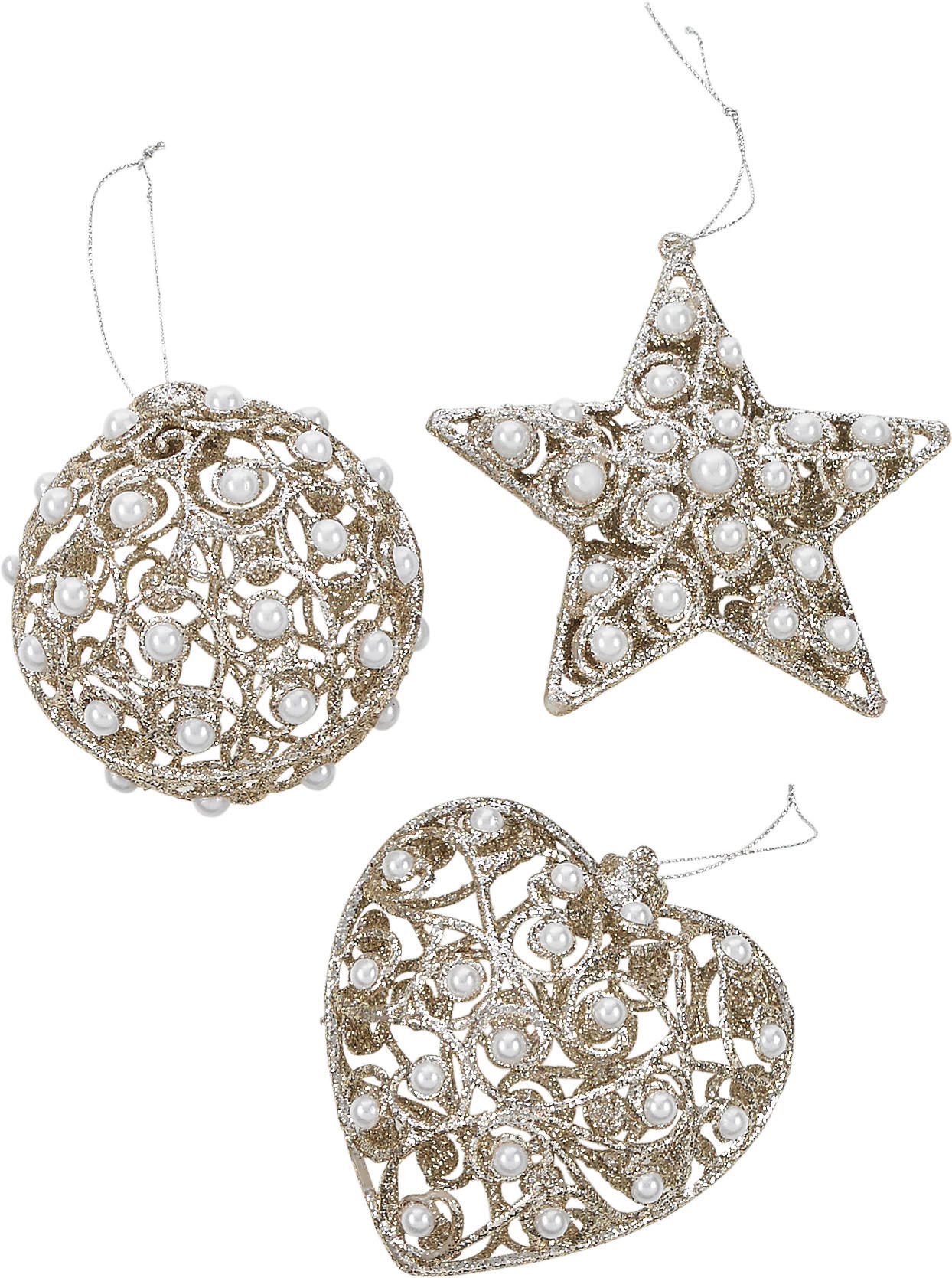 DEKOHÄNGER 10 cm  - Goldfarben, LIFESTYLE, Kunststoff (10cm)