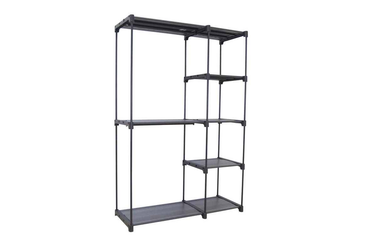 GARDEROBE  in  - Schwarz, Design, Kunststoff/Metall (44/111/167cm) - MID.YOU