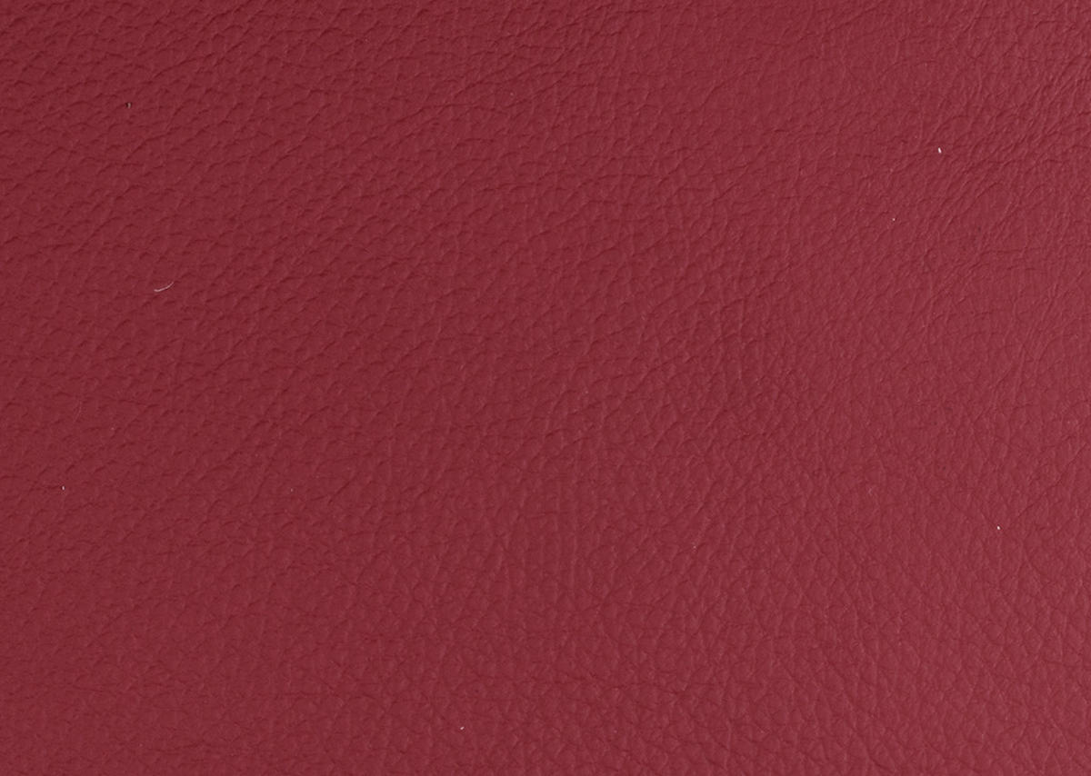 ECKSOFA in Echtleder Rot  208/226 cm  - Rot/Alufarben, KONVENTIONELL, Leder/Metall (208/226cm) - Sedda