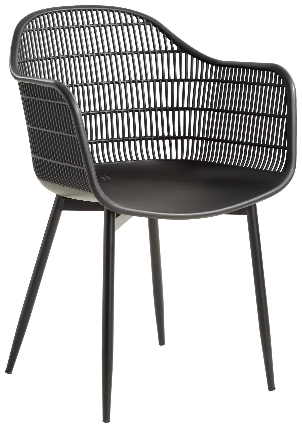 BALKONSET  - Schwarz, MODERN, Kunststoff/Metall (53/85/63cm) - Ambia Garden