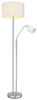 STEHLEUCHTE 40/175 cm    - Sandfarben/Nickelfarben, Basics, Textil/Metall (40/175cm) - Globo