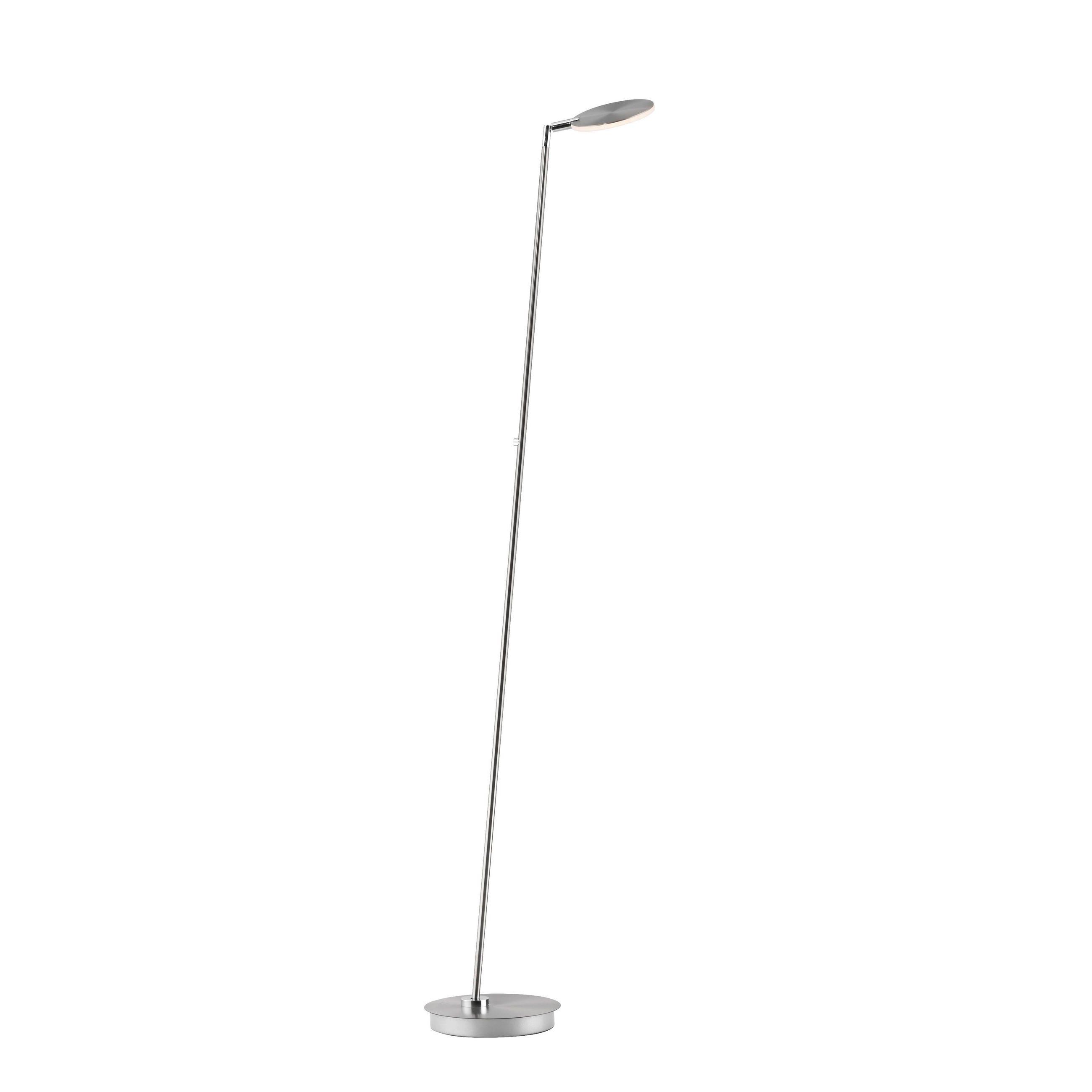 AKKU-STEHLEUCHTE Bente 42/42/160 cm  - Edelstahlfarben, Design, Kunststoff/Metall (42/42/160cm)