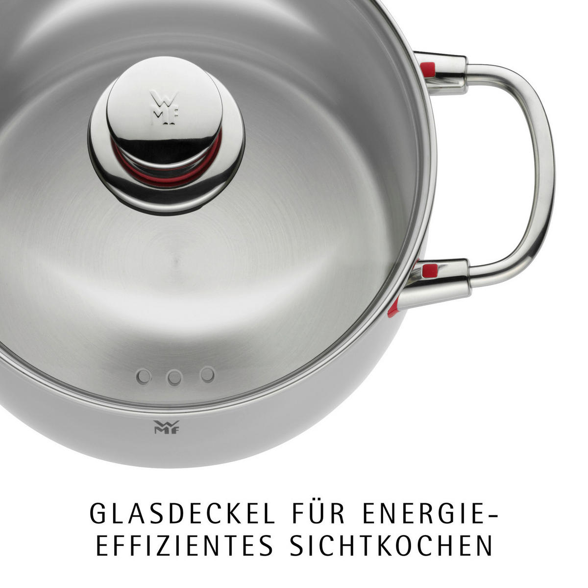 KOCHTOPFSET Quality One 6-teilig  - Silberfarben, Basics, Glas/Metall - WMF