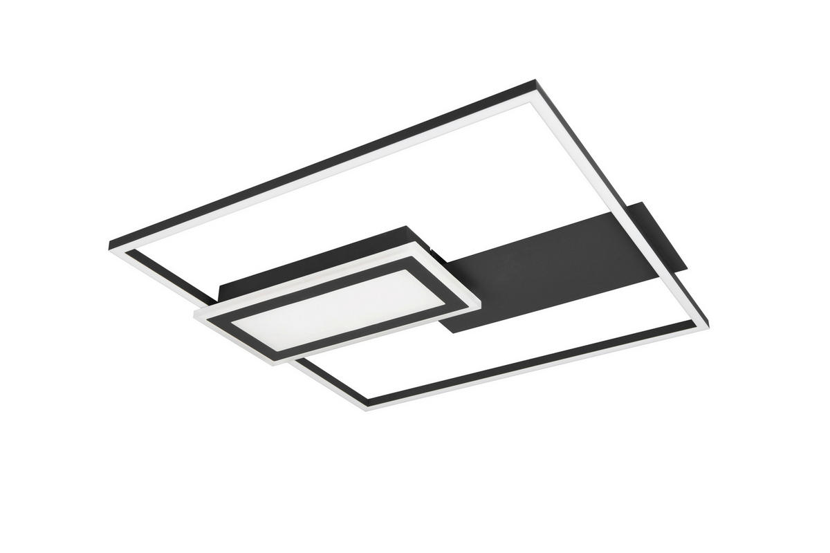 LED-DECKENLEUCHTE     - Weiss/Schwarz, Design, Kunststoff/Metall (53/4.5/50cm)