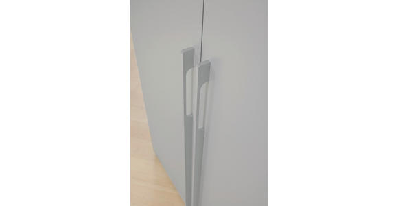 DREHTÜRENSCHRANK 251/235/60 cm 5-türig Grau, Hellgrau - Hellgrau/Grau, Trend, Glas/Holzwerkstoff (251/235/60cm) - Novel