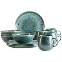 FRÜHSTÜCKSSET Carellia 12-teilig  - Blau, Trend, Keramik - Mäser