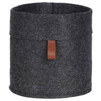 REGALKORB  18/18 cm - Dunkelgrau/Braun, Trend, Textil (18/18cm) - Landscape