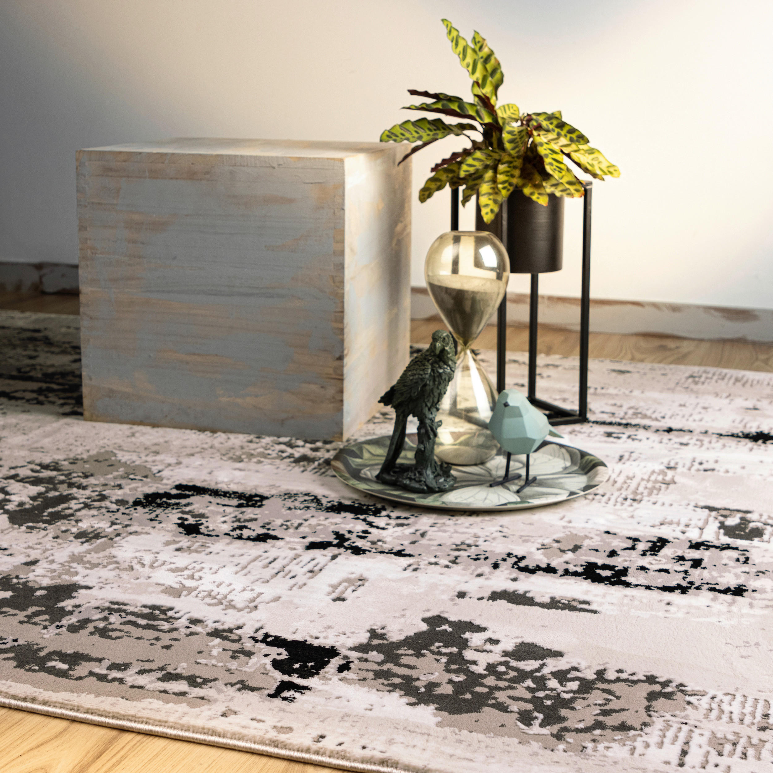 WEBTEPPICH 160/230 cm My Phönix Grau  - Grau, Design, Textil (160/230cm) - Obsession