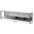 TV-ELEMENT Anthrazit, Eichefarben  215/57/46 cm  - Eichefarben/Anthrazit, Design, Holzwerkstoff/Metall (215/57/46cm) - Carryhome
