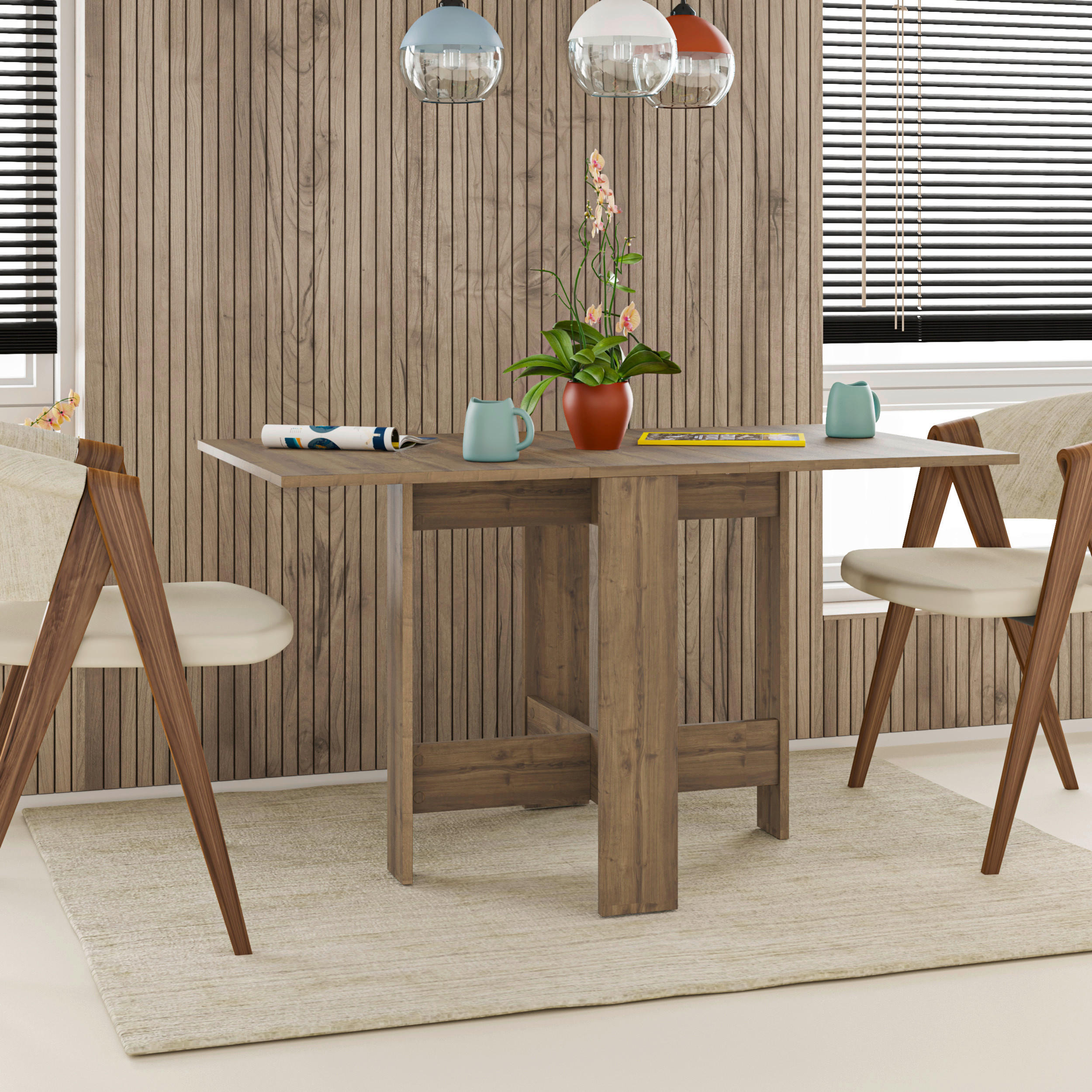 ESSTISCH rechteckig Eiche dunkel  - Eiche dunkel, Design, Holzwerkstoff (130/76/73cm) - Livetastic