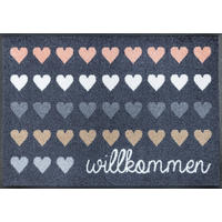 COVORAȘ DE INTRARE 50/75 cm  - albastru/multicolor, Konventionell, plastic/textil (50/75cm) - wash+dry