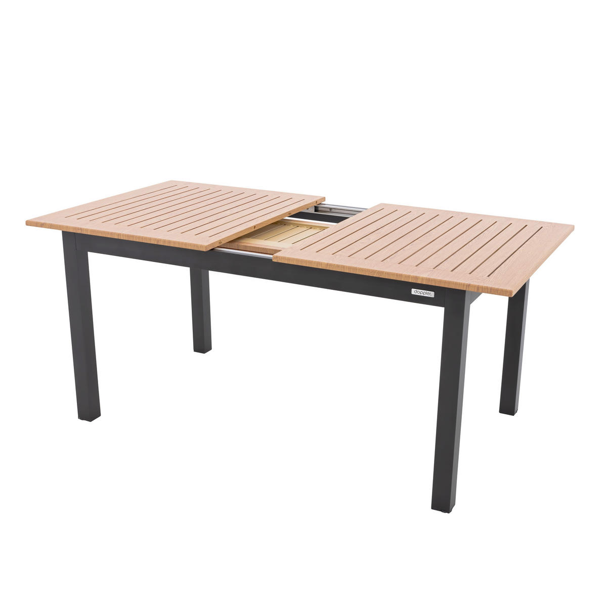 ZAHRADNÍ STŮL, kov, 210/90/75 cm - antracitová/hnědá, Design, kov (210/90/75cm) - Ambia Garden