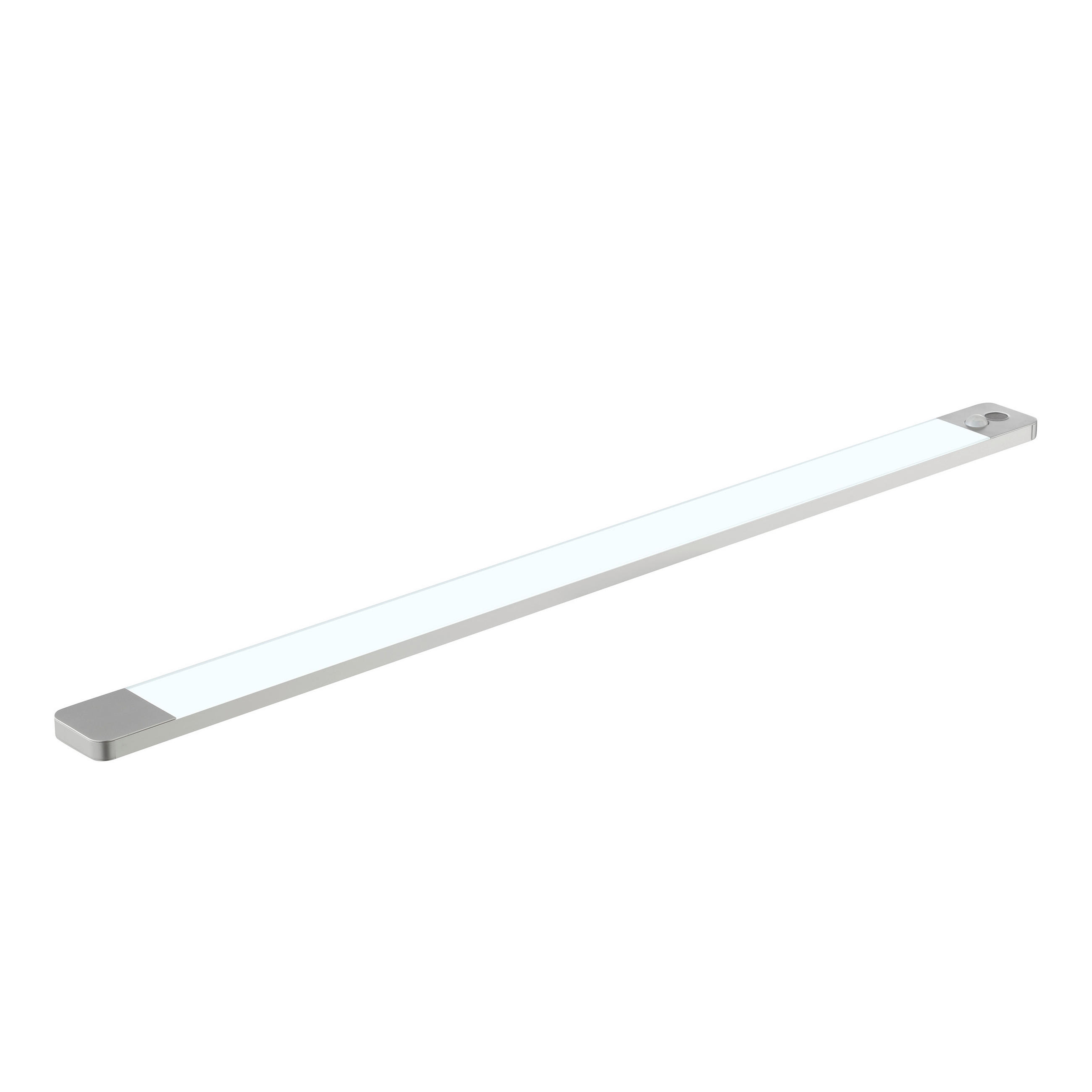 PODGRADNA SVETILJKA  - boja aluminijuma, Osnovno, metal/plastika (60/1/4cm)