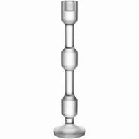 KERZENHALTER - Transparent, KONVENTIONELL, Glas (10,00/40,00/10,00cm) - Leonardo